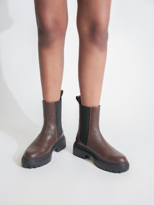 Cortina Brown Lined Boot