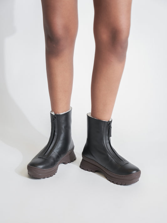 Estrella Brown Combo Winter Boot