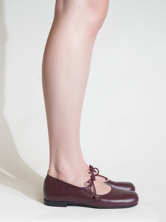 Gaia Ballerine Bordeaux