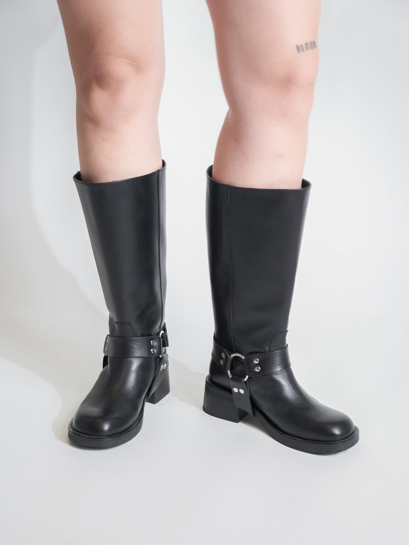 Lucca Wider Black Boot