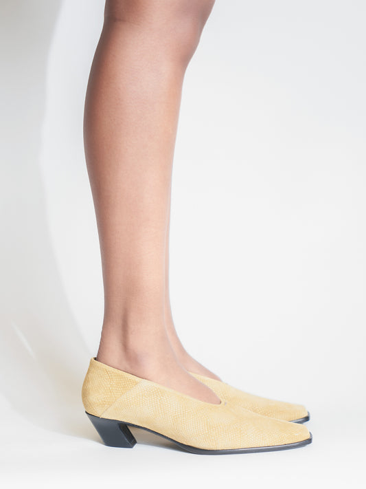 Soria Tan Snake Heel