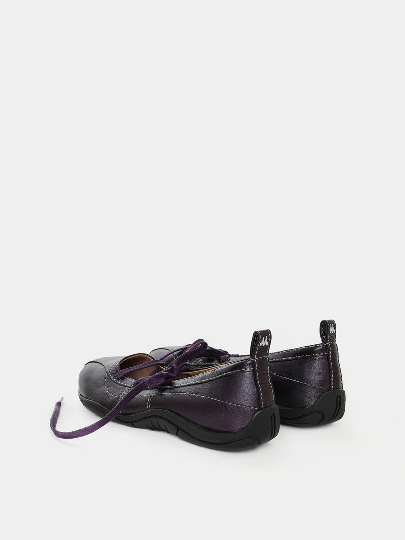 Zava Purple Metallic Ballerina