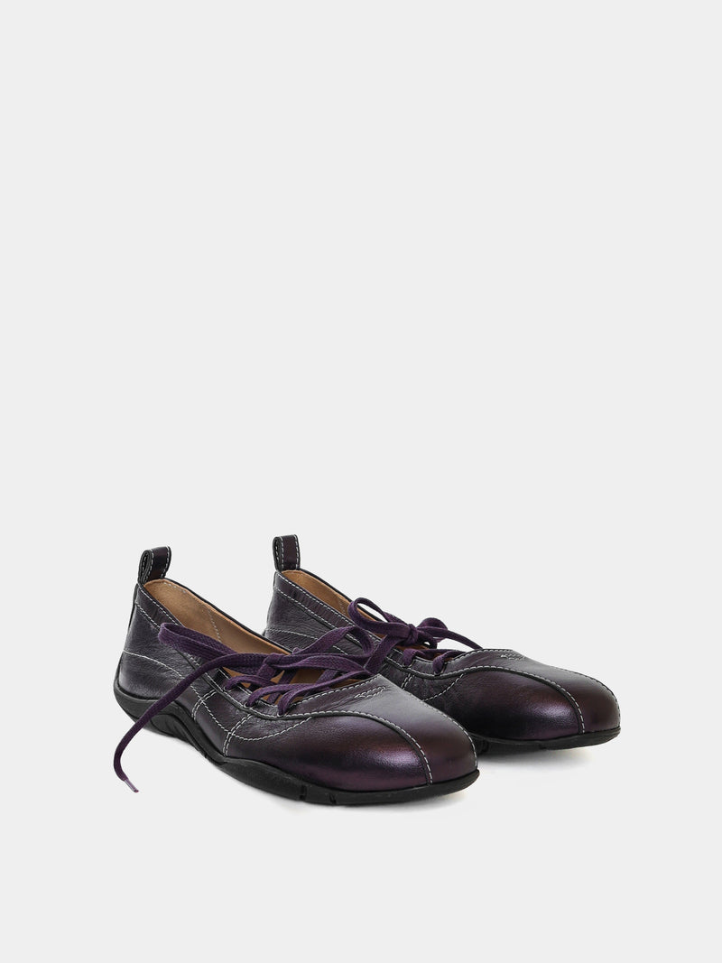 Zava Purple Metallic Ballerina