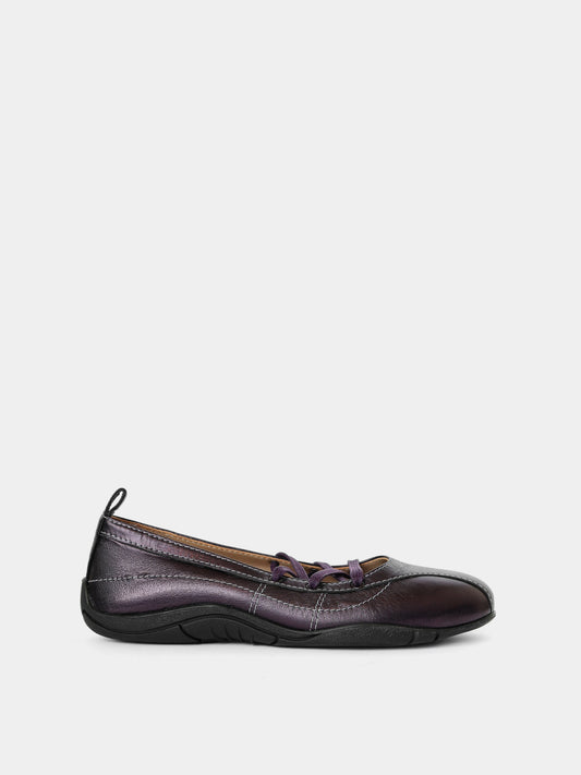 Zava Purple Metallic Ballerina