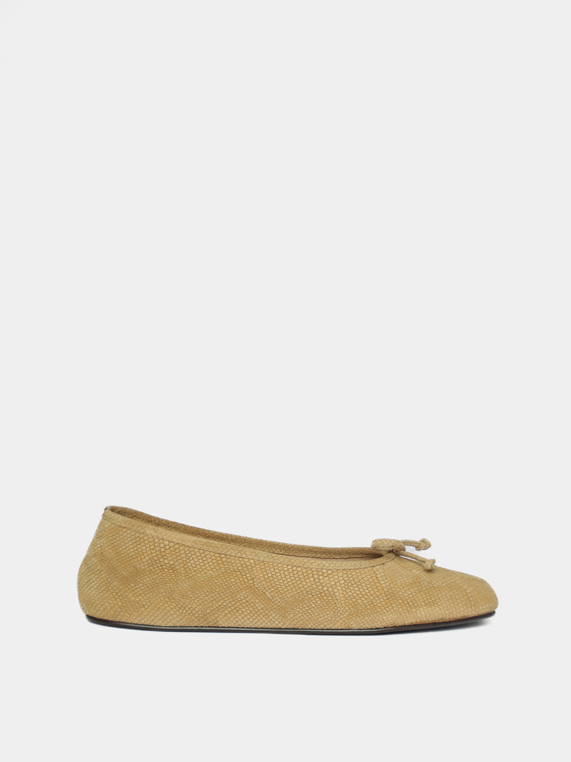 Esla Tan Snake Ballerina