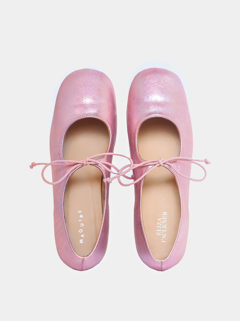 Gaia Pink Metallic Ballerina