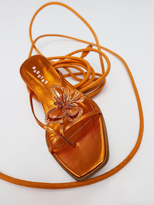 Ulla Orange Sandal
