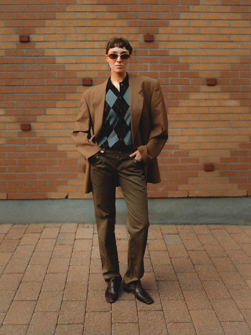 Navas Brown Snake Loafer
